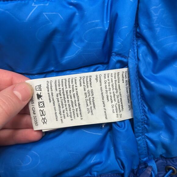 Outdoor Research Men's Transcendent Hooded Down Puffer Jacket Blue Size S - Picture 8 of 11